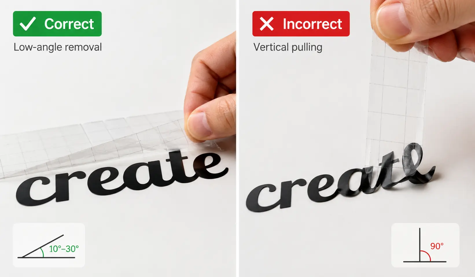 Correct-low-angle-removal-and-incorrect-vertical-transfer-tape-pulling.webp